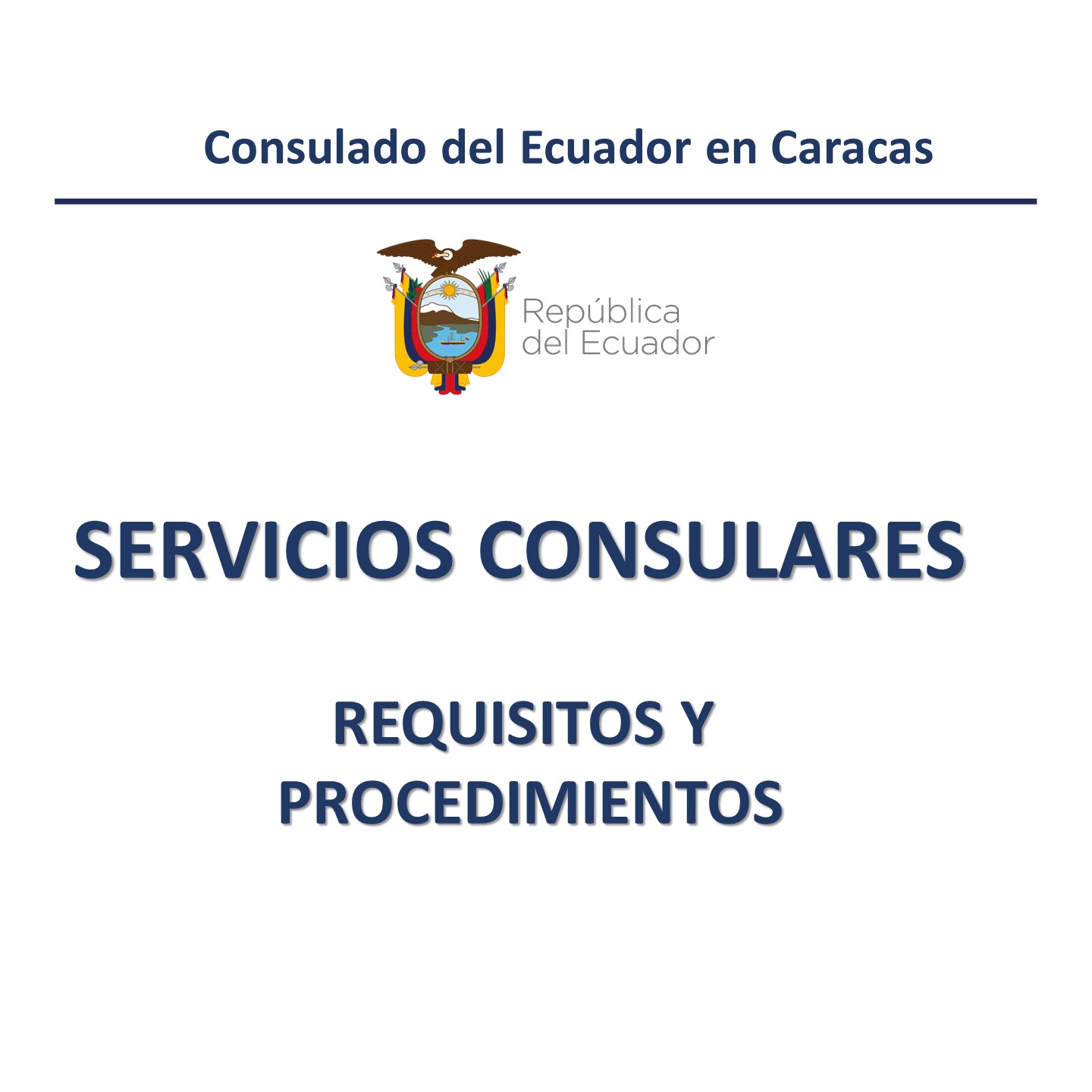 Requisitos y procedimientos de servicios consulares