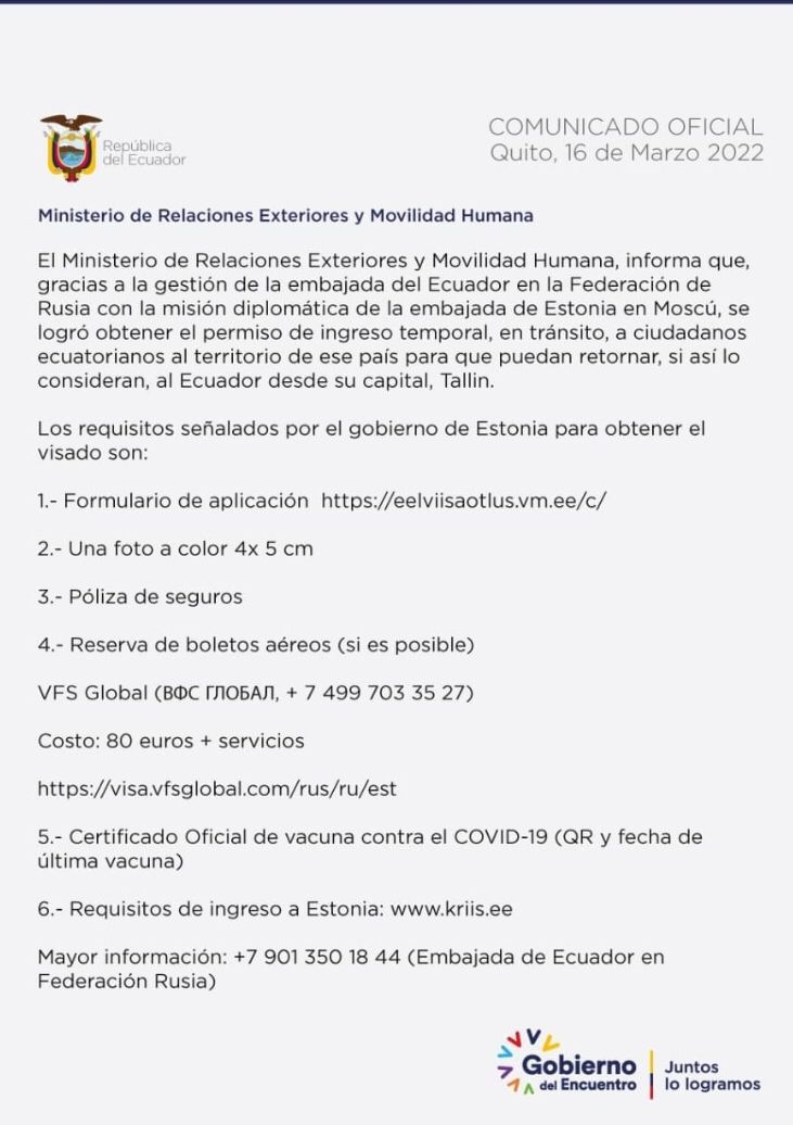 COMUNICADO OFICIAL